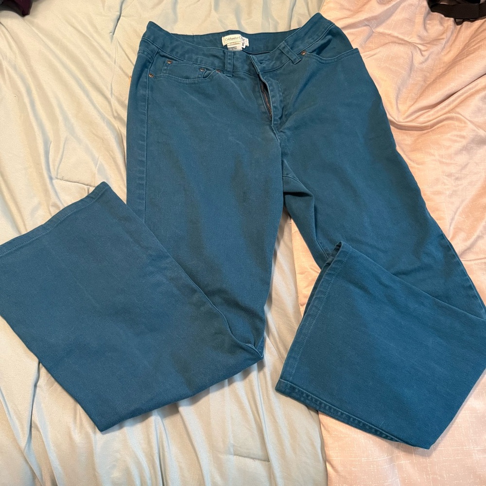 Coldwater Creek Blue Jeans teal vintage